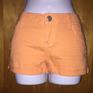 Bright Orange Blue Asphalt Shorts Size 9